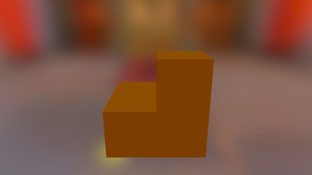 Puzzle Cube Orange 3D Model