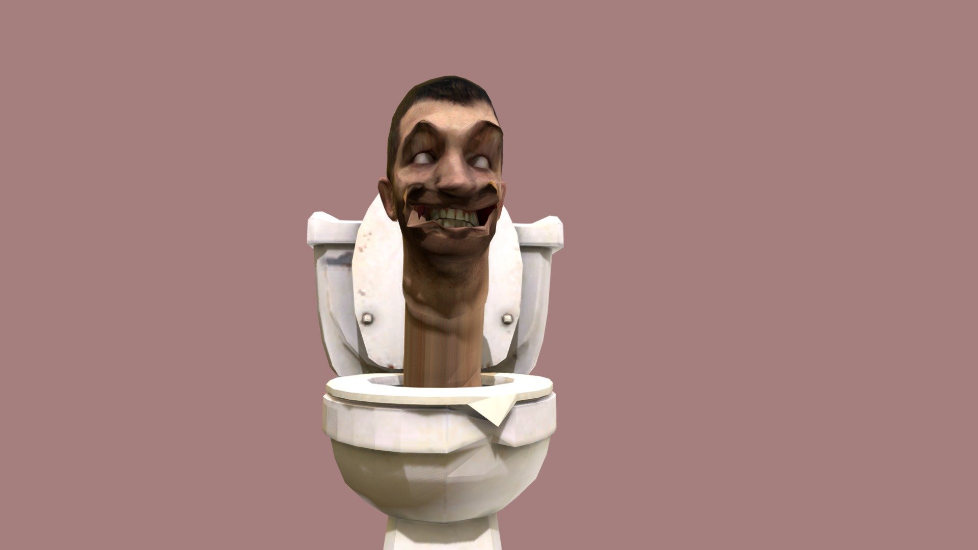 Skibidi Toilet normal - Download Free 3D model by dunk [e130803] - Sketchfab