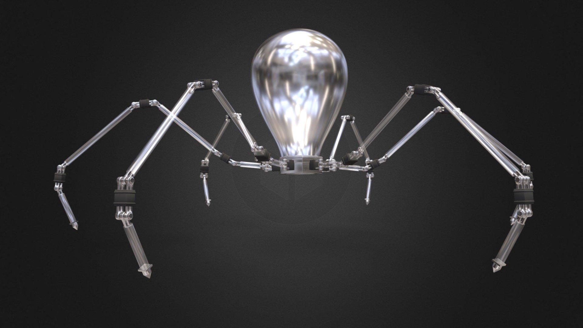 Light Bulb Robot - Download Free 3D model by Rudraksh (@RudrakshWalia ...