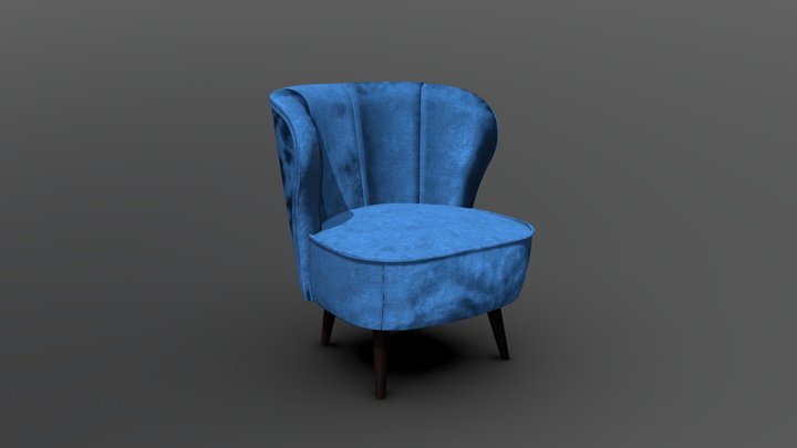 Liverpool-velvet-blue3 3D Model