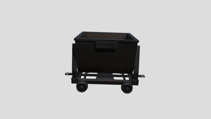 VIntage Mine Trolley (Lurry) 3D Model