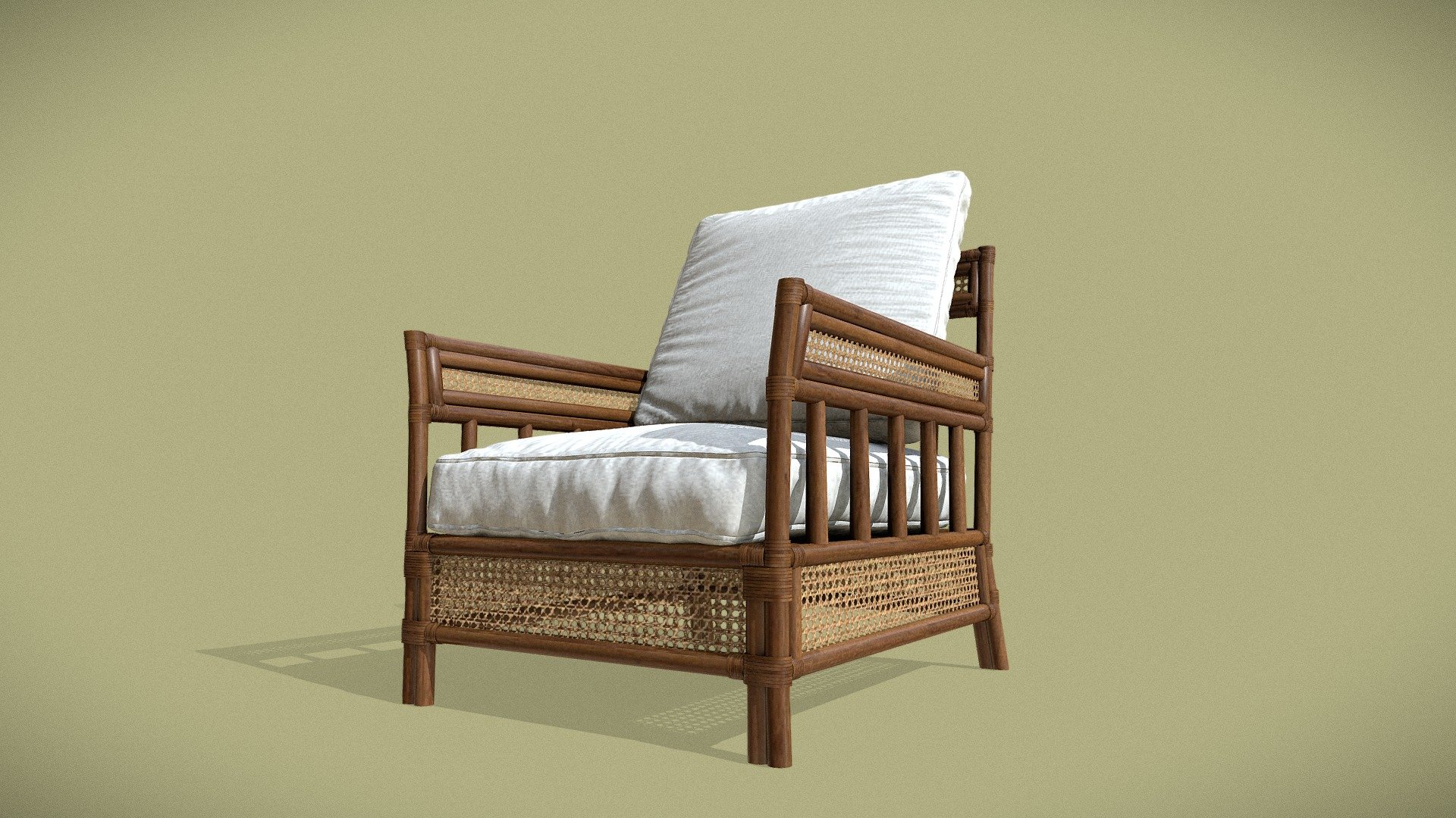 Cane Furniture 3D model by Ramanth.Kumar [e131c95] Sketchfab