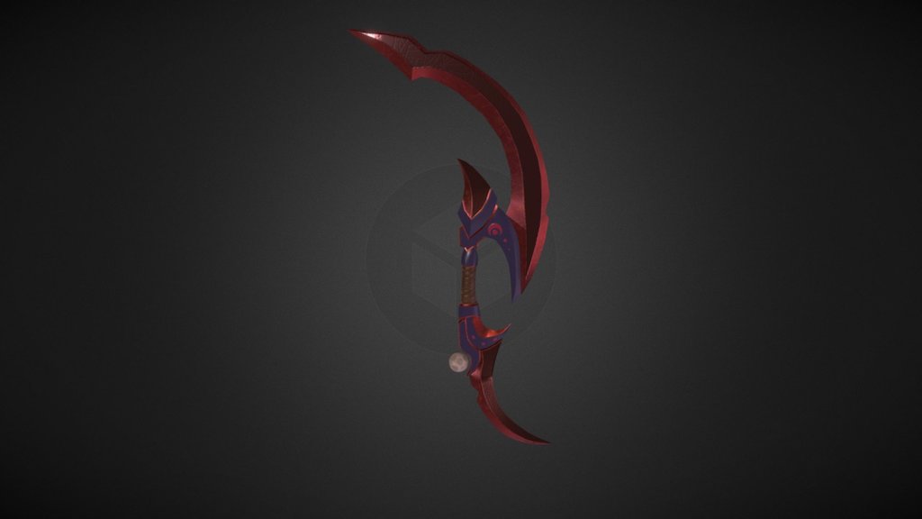 Crescent Blade Weapon V2 - 3D model by dylan_abernethy [e131e1c ...