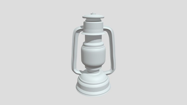 Old kerosene Lamp 3D Model