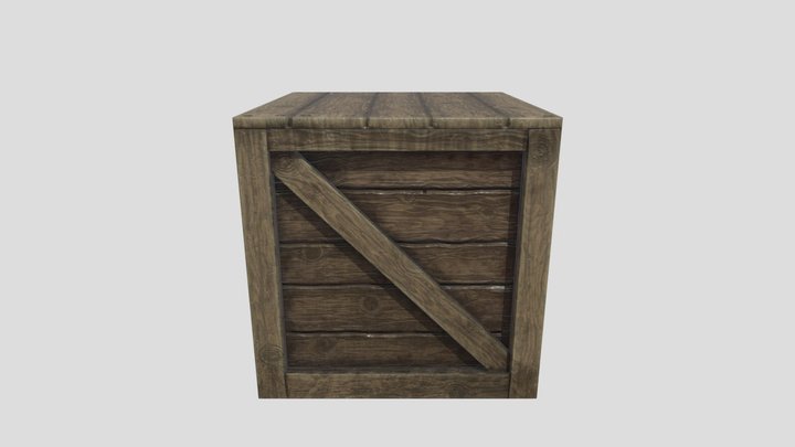 Wooden Box 3D Model