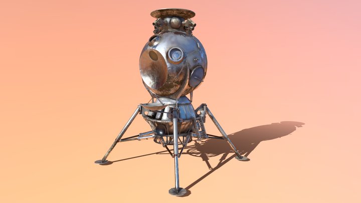 S Capsule LK1 Soviet 3D Model