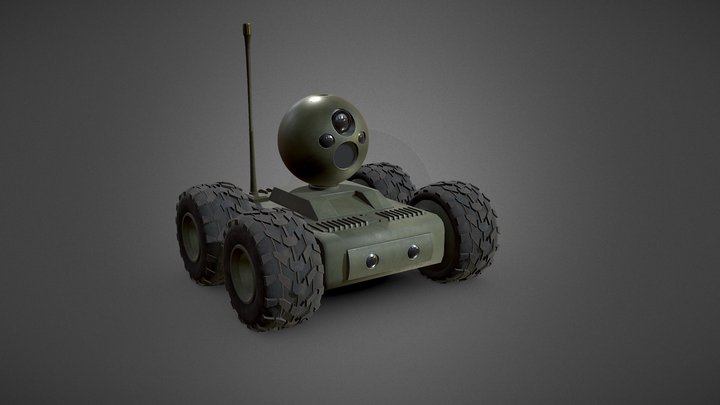 Mini Dron UGV 3D Model