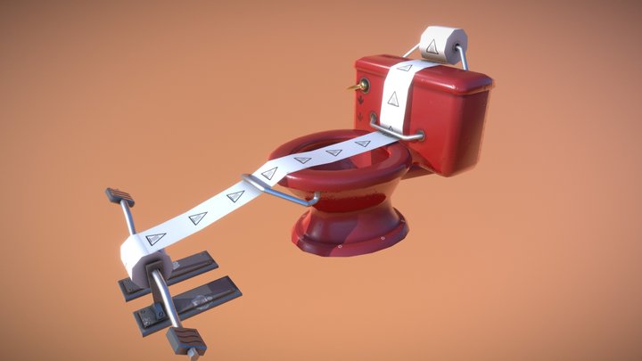 Мodernized toilet 3D Model