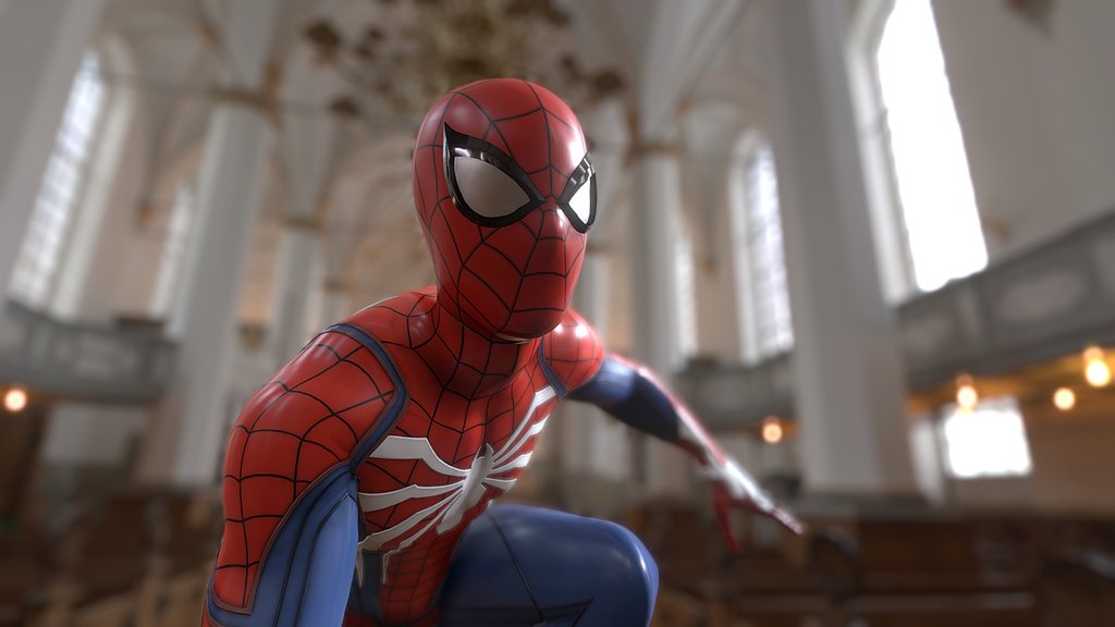 Spider man playstation (Rigged)