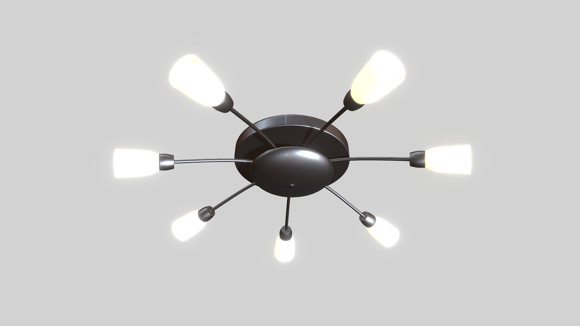 3D model Chandelier - This is a 3D model of the Chandelier. The 3D model is about a light fixture with lights.