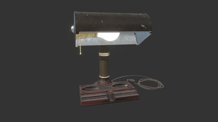 Bakelite Desk Lamp 3D Model