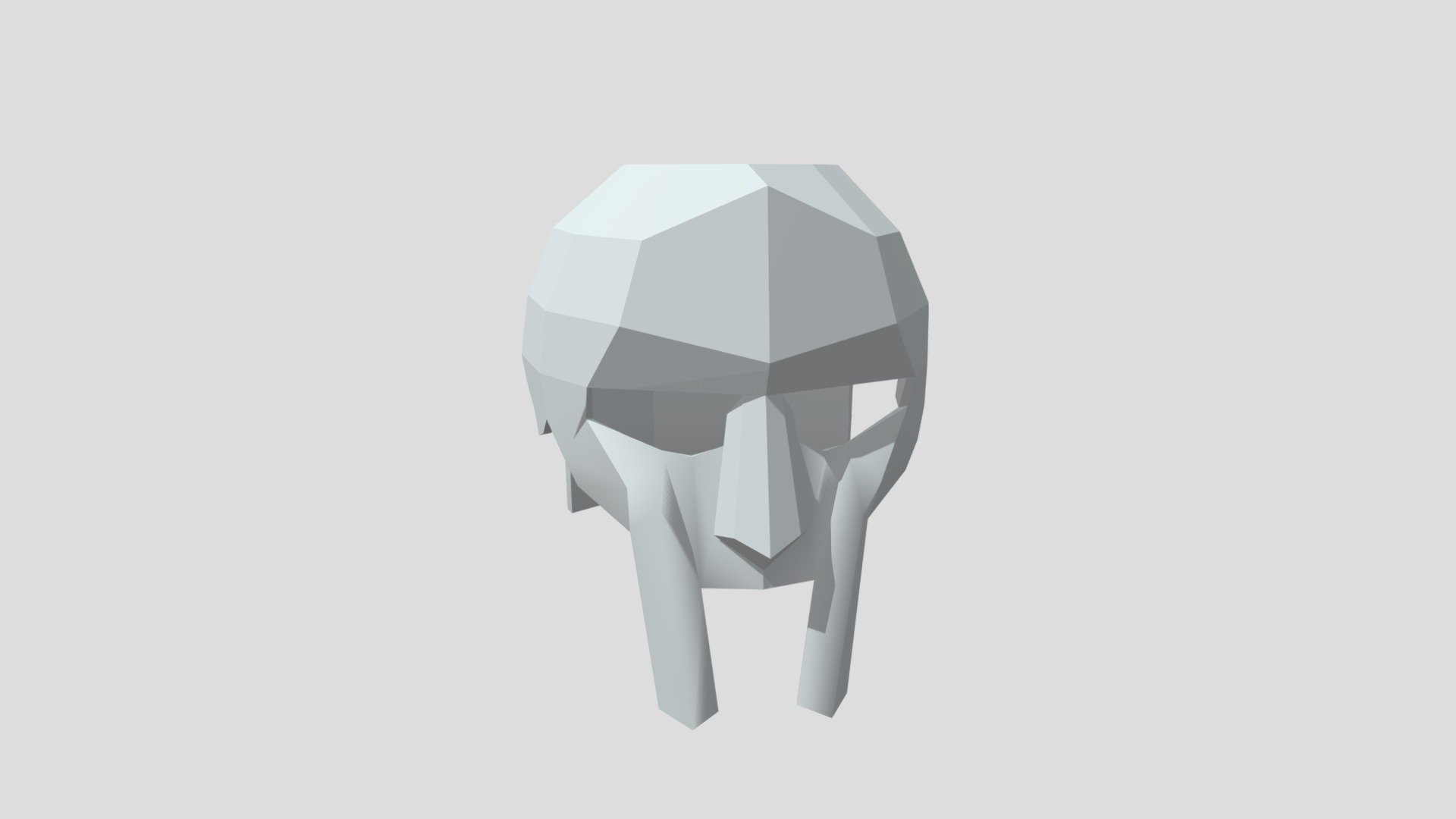 Low-poly Gladiator Helmet