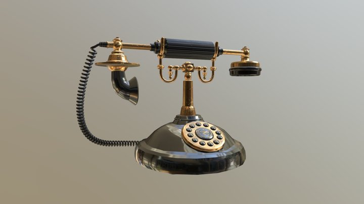 Toscano PM1920 vintage telephone 3D Model