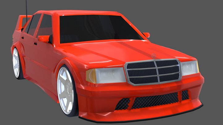 Mercedes W201 190E EVO II 3D Model