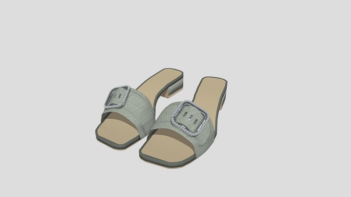 fashion heel sandals 3D Model