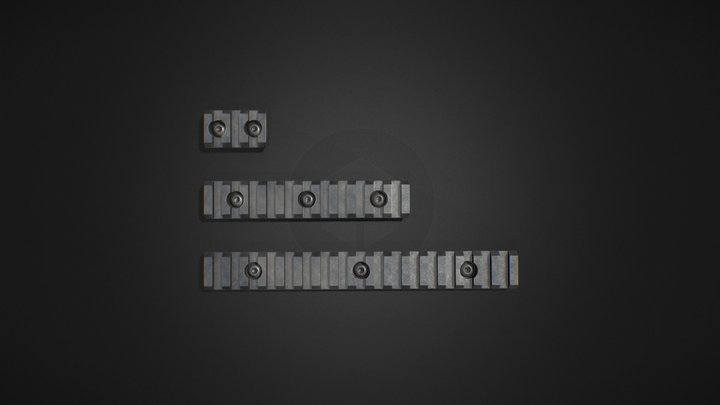 M-lock & Rail Generator 3D Model