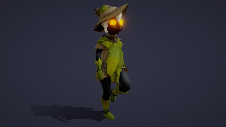 GameReady female loli сharacter 3D Model