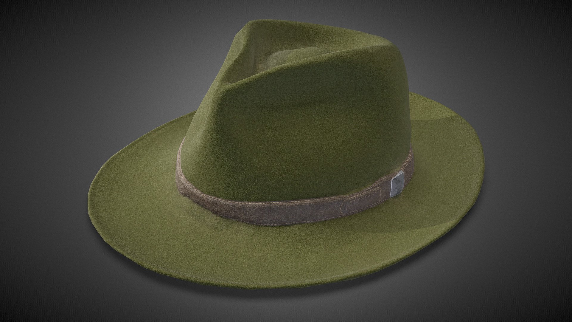 Felt Hunting Hat Buy Royalty Free 3D model by Léonard_Doye