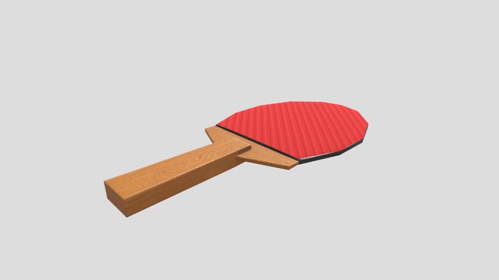 Table Tennis Paddle 3D Model