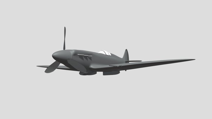 Spitfire mkII 3D Model