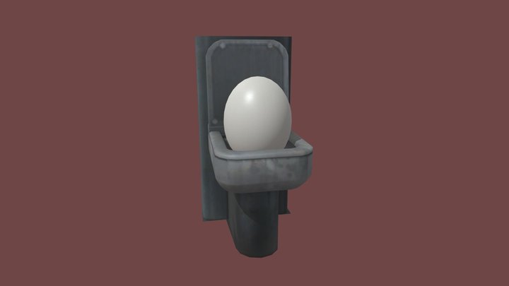 Egg Skibidi Toilet Leak 3D Model