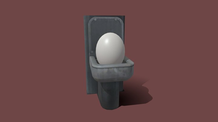 Egg Skibidi Toilet Leak 3D Model