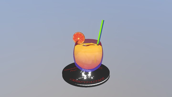 Toon Zombie Cocktail 3D Model