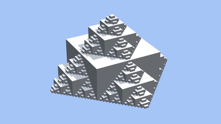 Walkable Fractal Pyramid 3D Model