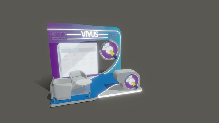 Booth 4x3 3D Model