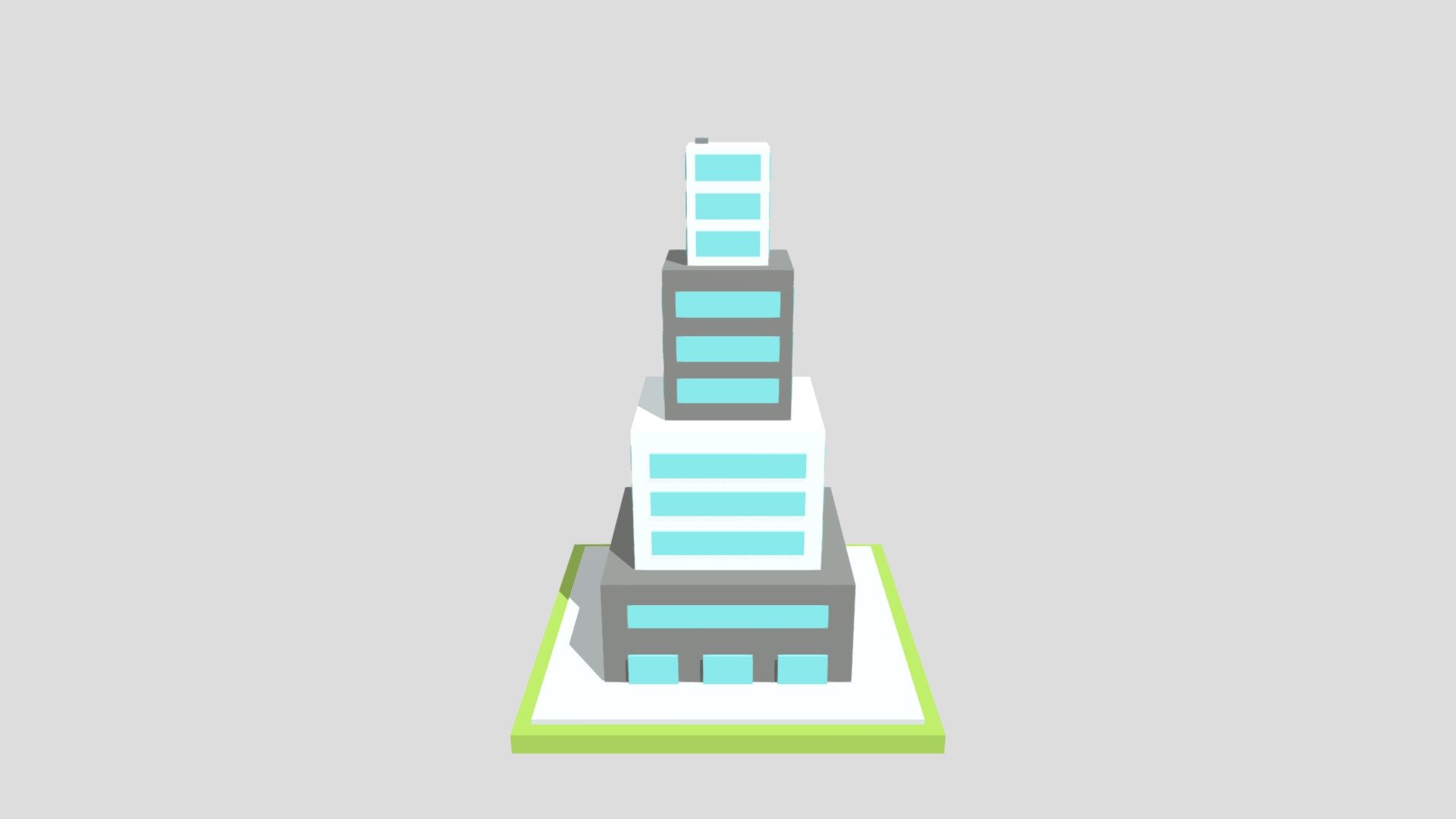 Low Poly Office Building 2