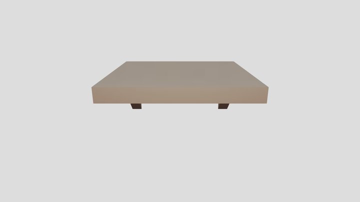 low-poly Wall shelf 3D Model