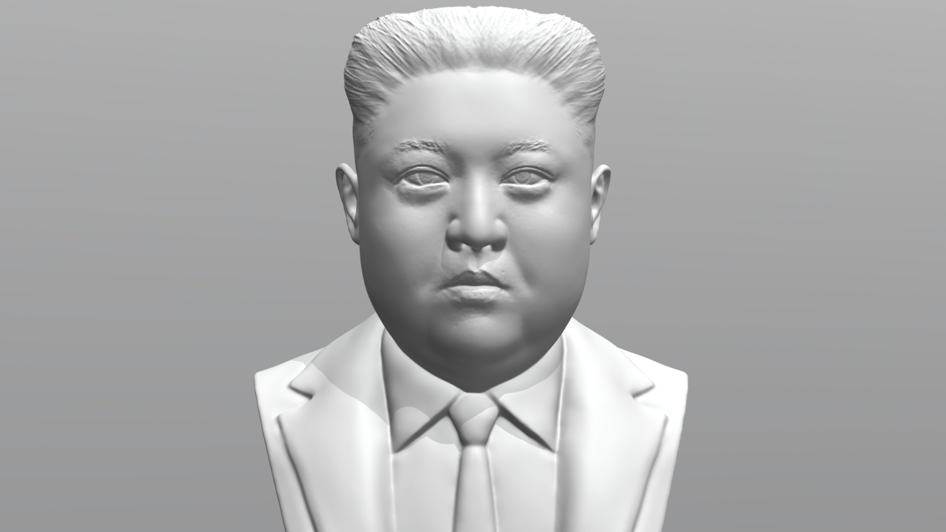 3D model Kim Jong-un bust for 3D printing - This is a 3D model of the Kim Jong-un bust for 3D printing. The 3D model is about a man in a suit.