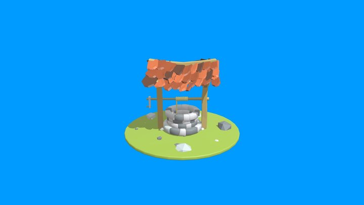 Well Low Poly 3D Model