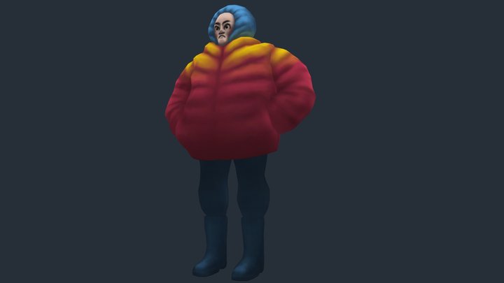 jacket guy 3D Model