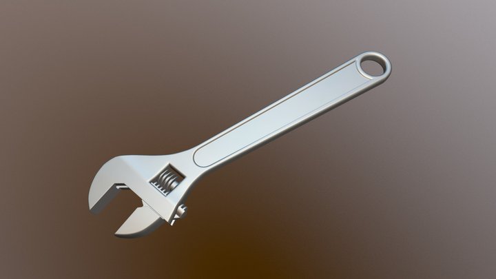 Adjustable Spanner/Wrench 3D Model