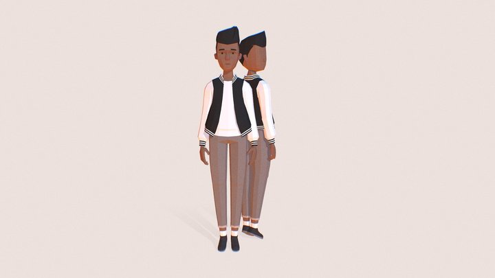 Adiar | Lowpoly Character 3D Model
