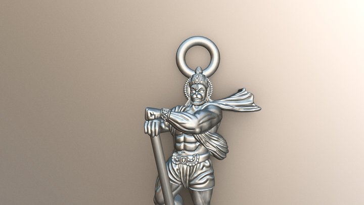 Hanuman Ji 3D Model