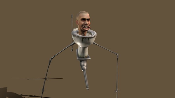 Strider Skibidi Toilet 3D Model