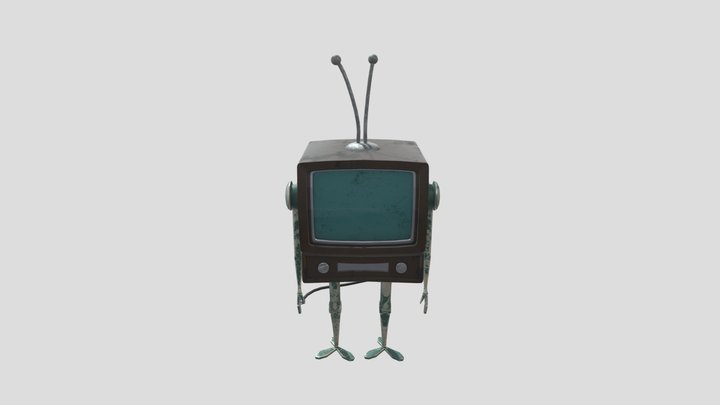 Tv Robot - Free 3D Model
