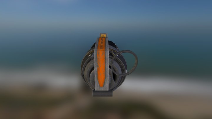 E M P Grenade 3D Model