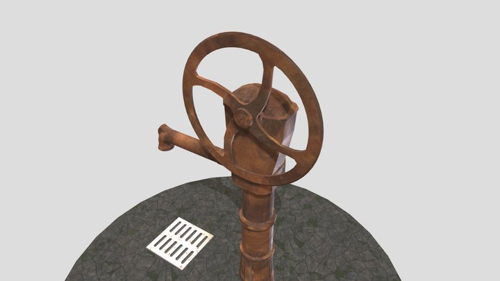 Rusted Fountain 3D Model