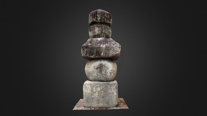つくば市延寿院五輪塔 3D Model