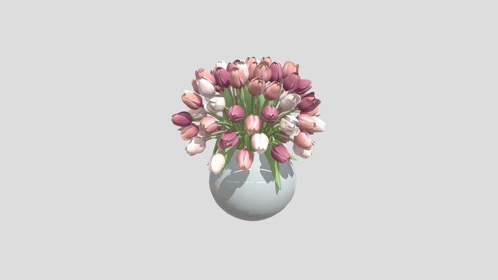 Pink Tulip – Modèle 3D gratuit STL