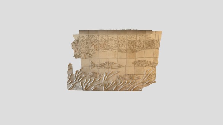 bas relief fish wall 3D Model