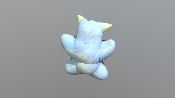 Blue cat (incomplete) 3D Model
