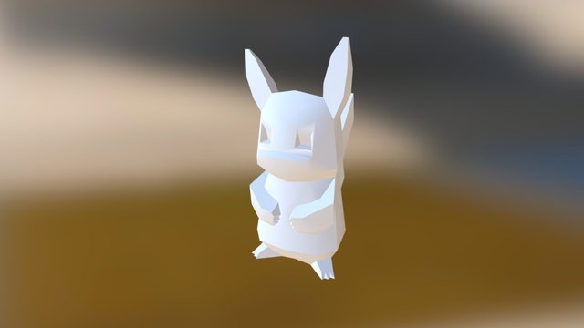 Pikachu 1gen by Flowalistik 3D Model