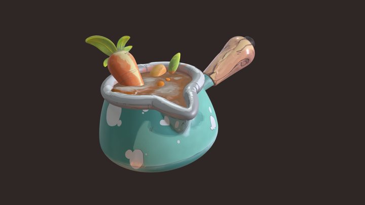 Stylised creation: the dvarven cook's essentials 3D Model