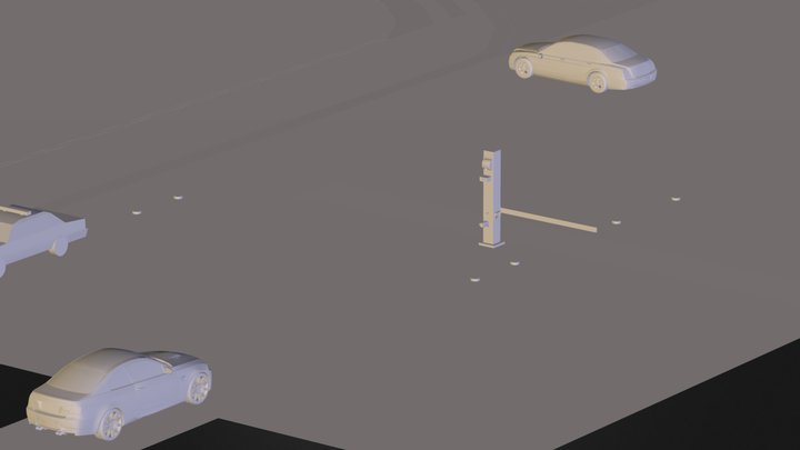 CUTe Parking Area 3D Model