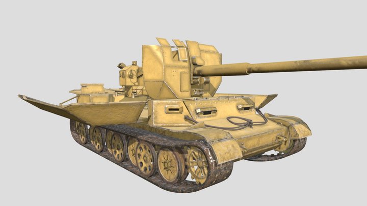 Pz Sfl IVc tank destroyer ww2 3D Model