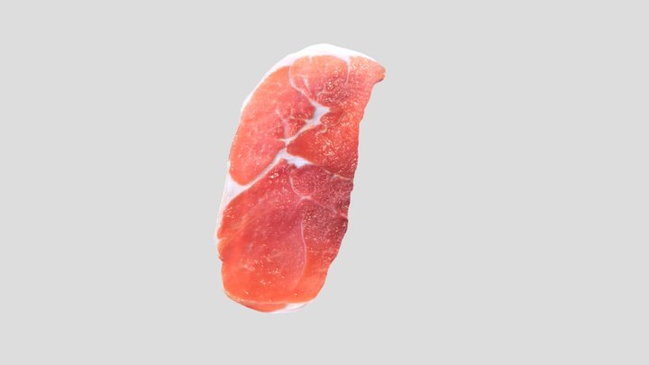 Prosciutto crudo - Ham Slice 3D Model